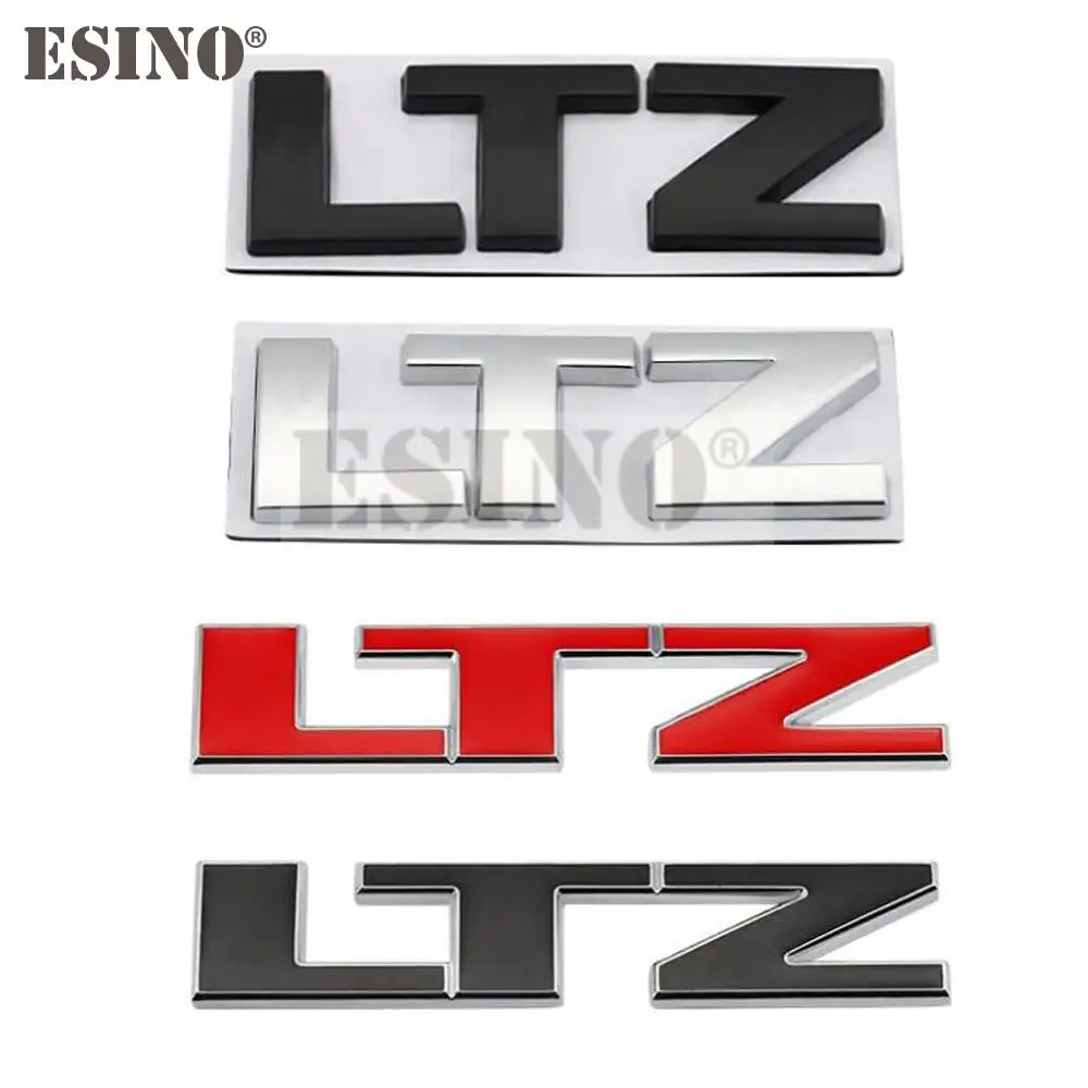 

3D LTZ Metal Zinc Alloy Car Sticker Adhesive Badge Rear Trunk Decal Emblem for Chevrolet Silverado Cruze Spark