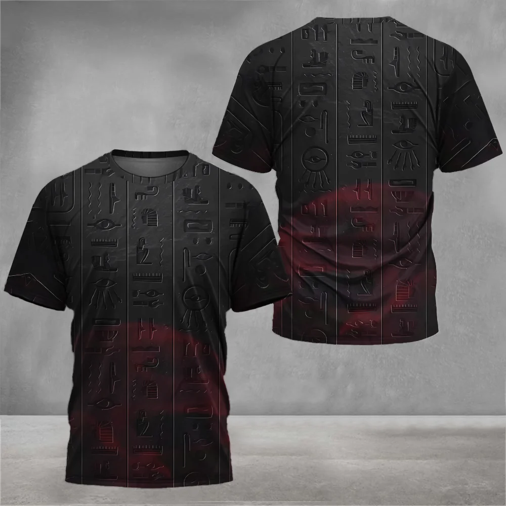 

3D printed T-shirt with fashionable and personalized casual Harajuku style, cool round neck, neutral and fun T-shirt