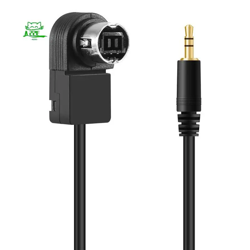 A22E-Car 3.5Mm Stereo Mini Jack For ALPINE/JVC Ai-NET 4FT 100Cm Aux Car Audio Cable Fit For Adapter For Phone