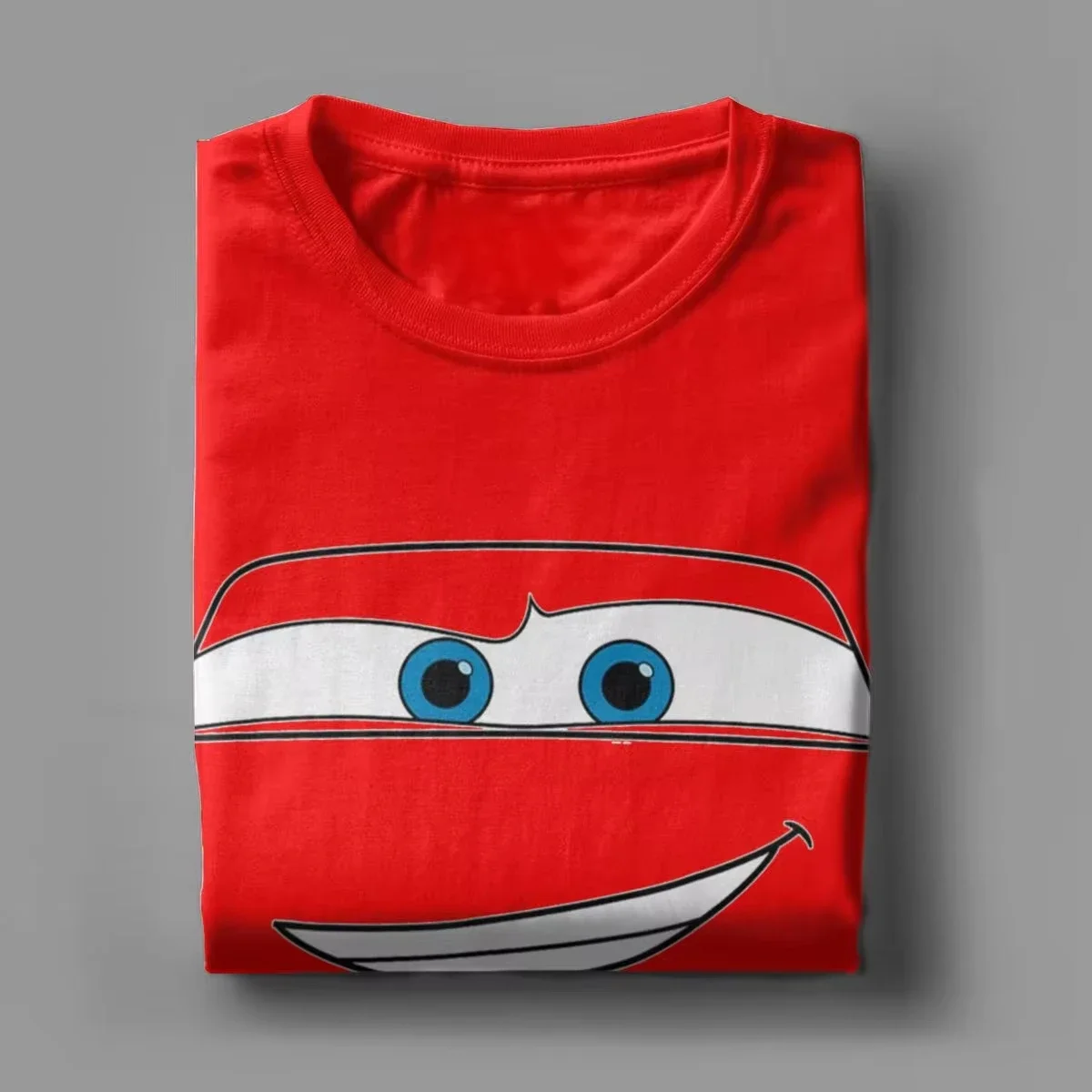 Lightning McQueen Croc Pixar Cars T-Shirt Men Leisure Cotton Tee Shirt Crewneck Short Sleeve T Shirt New Arrival Clothes