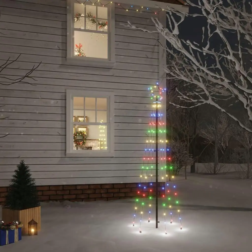 

Colorful 6ft Christmas Tree with 108 Lights and Spikes - Festive Holiday Décor