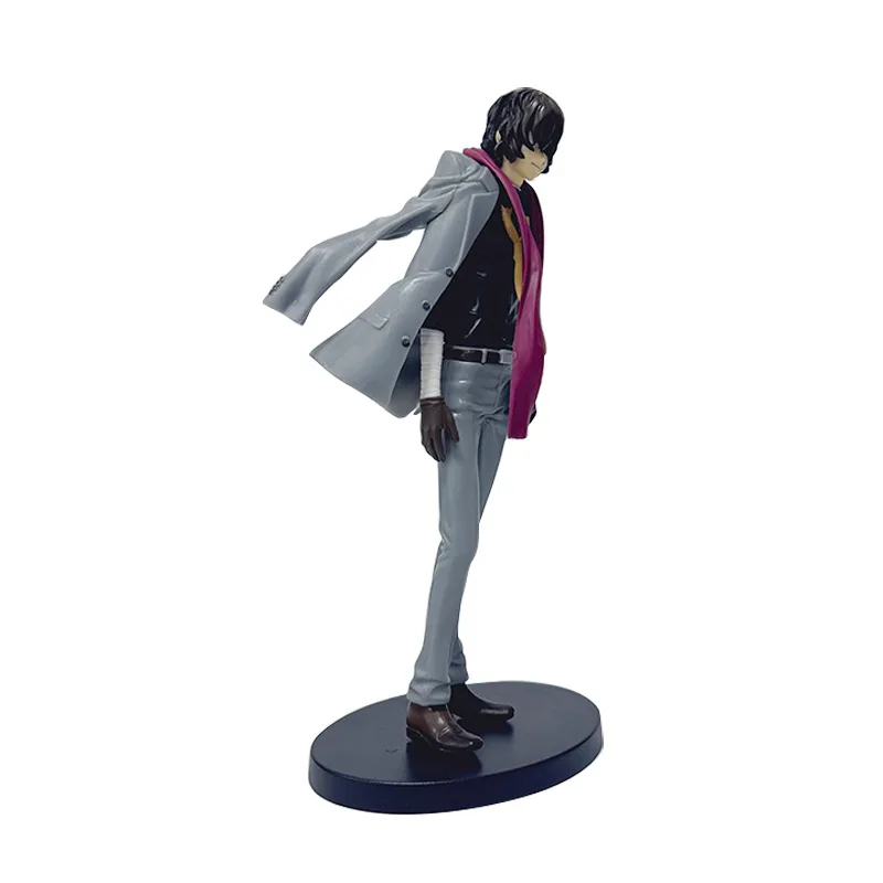 24CM Anime Bungou Streunende Hunde Dazai Osamu Figur 1/8 Abnehmbare Jacke Stehende Figur Spielzeug Geschenk Sammlung Action Figur PVC