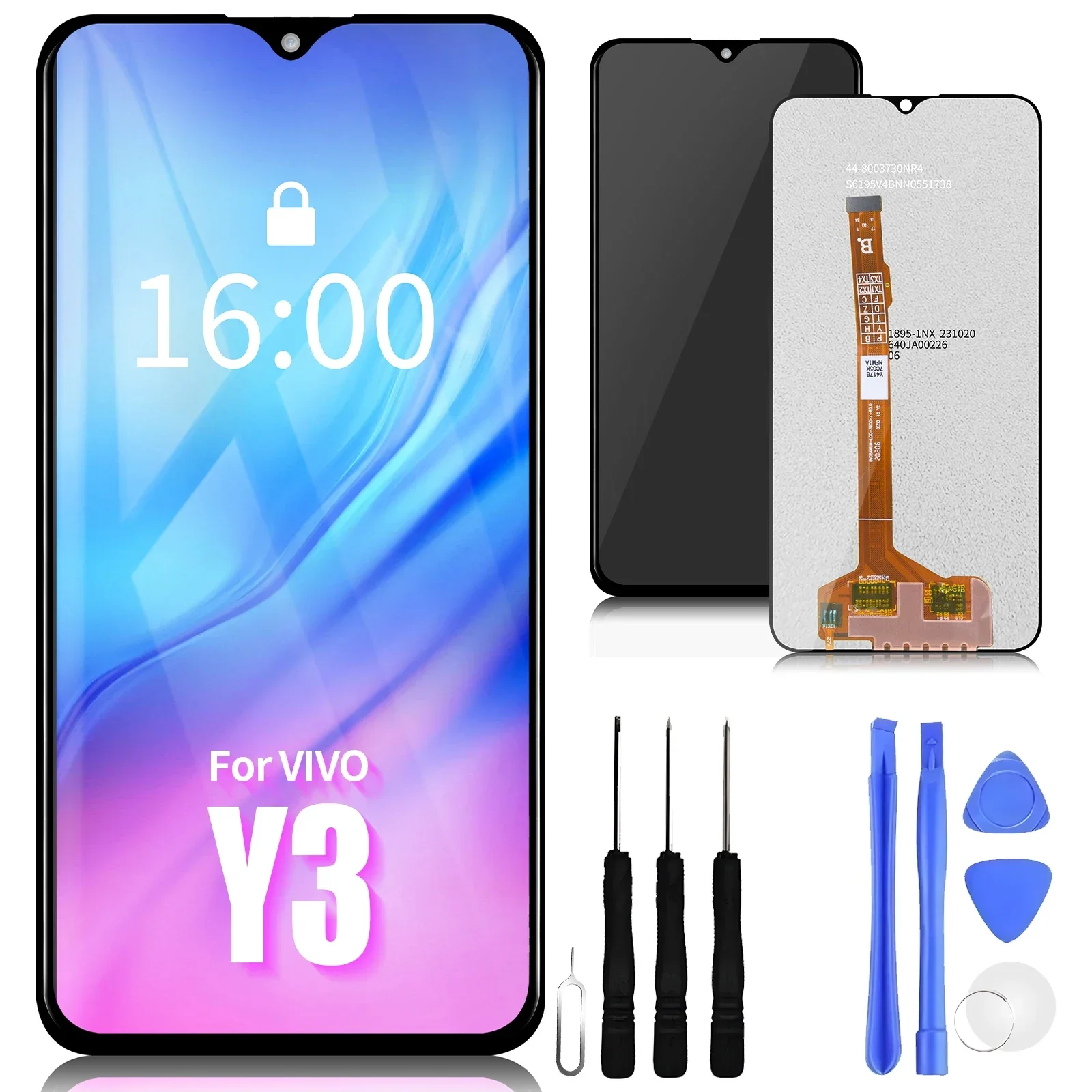 ЖК-дисплей 6,35 дюйма для Vivo Y3, Y12, Y11, Y15, Y17, Y3S, U3X, сенсорный экран, дигитайзер, сменный ЖК-экран для телефона Y3, оригинал