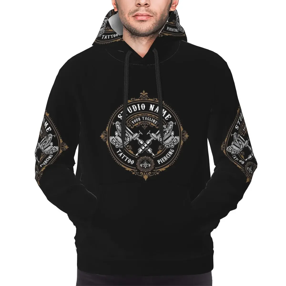 Custom Bib Tattoo Artist Tattooists Hoodies Harajuku Pullover Autumn Winter Men Women Sweatshirts Long Sleeve Tops