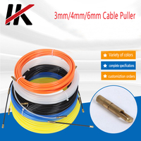 3mm/4mm/6mm Fiberglass Wire Cable Puller Fish Tape Reel Conduit Ducting Rodder Pulling Puller Guide Device 5/10/15/20M
