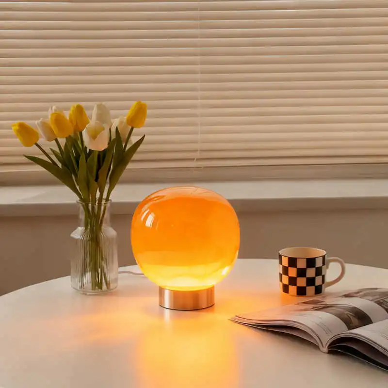 

Korean Vintage Bauhaus Cube Sugar Table Lamp Premium Minimalist Design for Bedroom Bedside Room Decorative Lighting