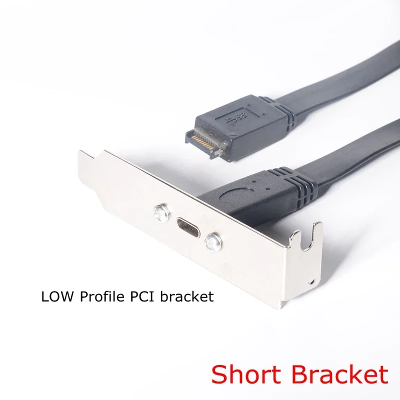 30 cm 50 cm 80 cm USB 3.1 Frontplatten-Header Typ E-Stecker auf USB-C Typ C Buchse Motherboard-Erweiterungskabel-Anschluss-Drahtkabel