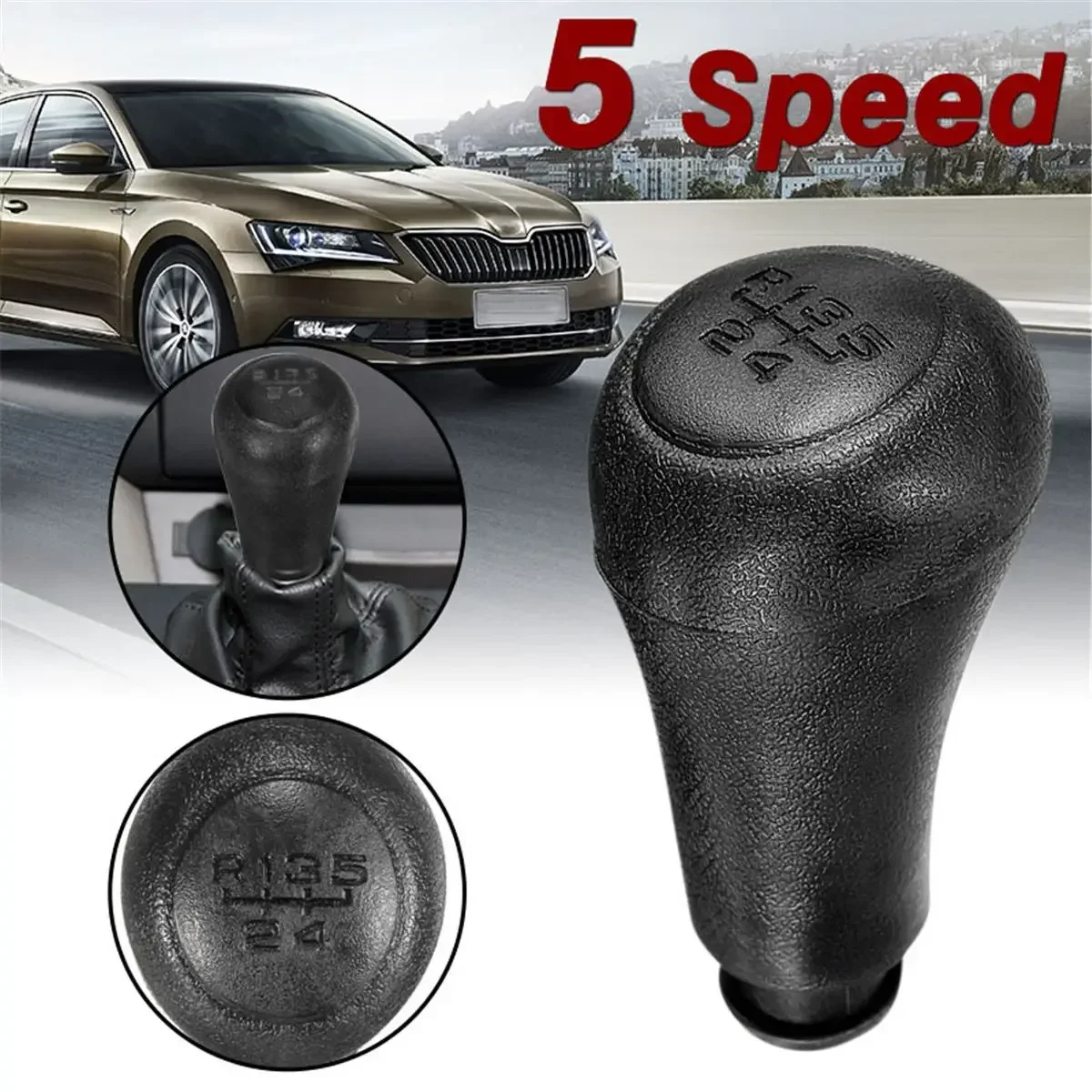 5 Speed Car Gear Shift Shifter Knob Stick Head For VW Golf MK3 Vento 91-98 T4 90-03 #1H0711141A Car Plastic Gear Shift Knob