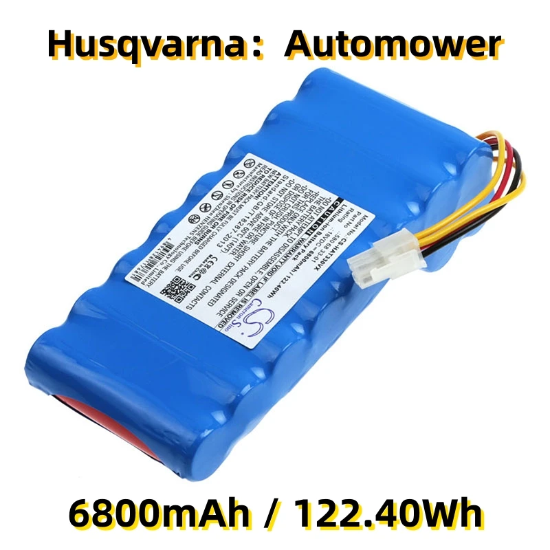 

Replacement Battery for Husqvarna:AM440,AM550,Autmower 550,Automower 420,550,520,430X 191304274,440 204681190,450X 191409786