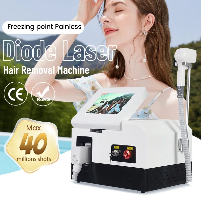 Cooling Diode La-ser Hair Removal Device Female Hair Remover 808nm 755nm 1064nm 3 Wavelength La-ser Permanent Women for Salon