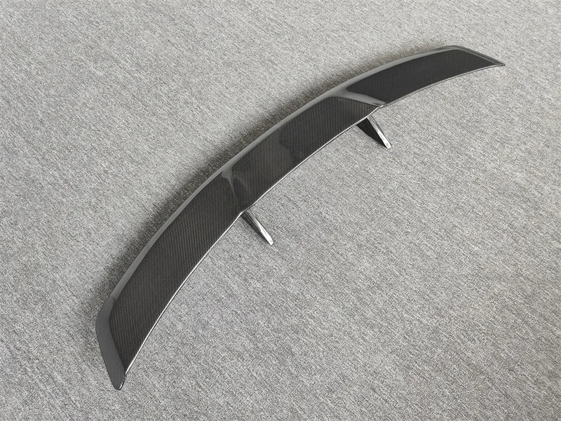 سبويلر خلفي على شكل حرف N من ألياف الكربون الحقيقية لسيارة فيراري 488 GTB طقم هيكل سبايدر حافة المصد الأمامي الناشر الخلفي #2