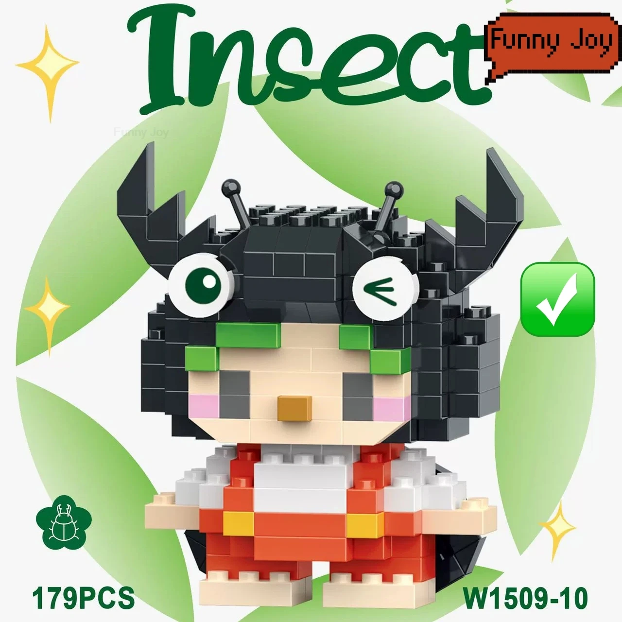 Leuke insecten microdieren bouwstenen 3D diamantmodel BEE slaksteen DIY stadsbouwspeelgoed voor kinderen kindercadeau - afbeelding 1