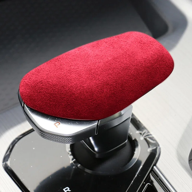 For Geely Tugella Xingyue FY11 Coolray sx11 GC9 Car Center Console Gear Shift Head Knob Cover Trim Alcan tara Suede accessories