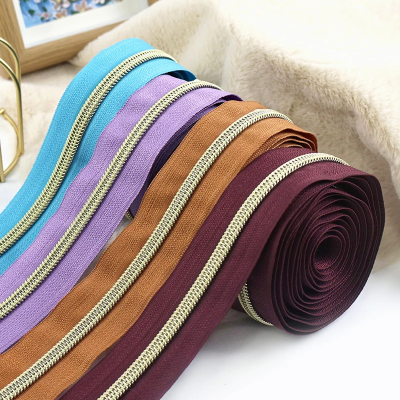 

5/10/20M Meetee 5# Nylon Zippers Tape Luggage Backpack Jacket Coat Closure Replace Zip Zips Repair Sewing Craft Kit Accessories