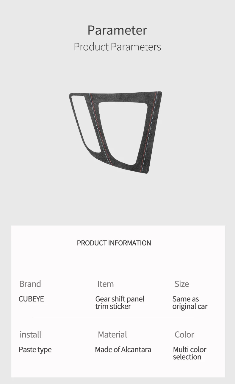Für BMW 3 4 Serie F30 F34 F32 F33 F36 Hergestellt aus Alcantara Getriebe Shifter Panel Abdeckung Trim Aufkleber Auto Innen Tuning Zubehör – Detail 13