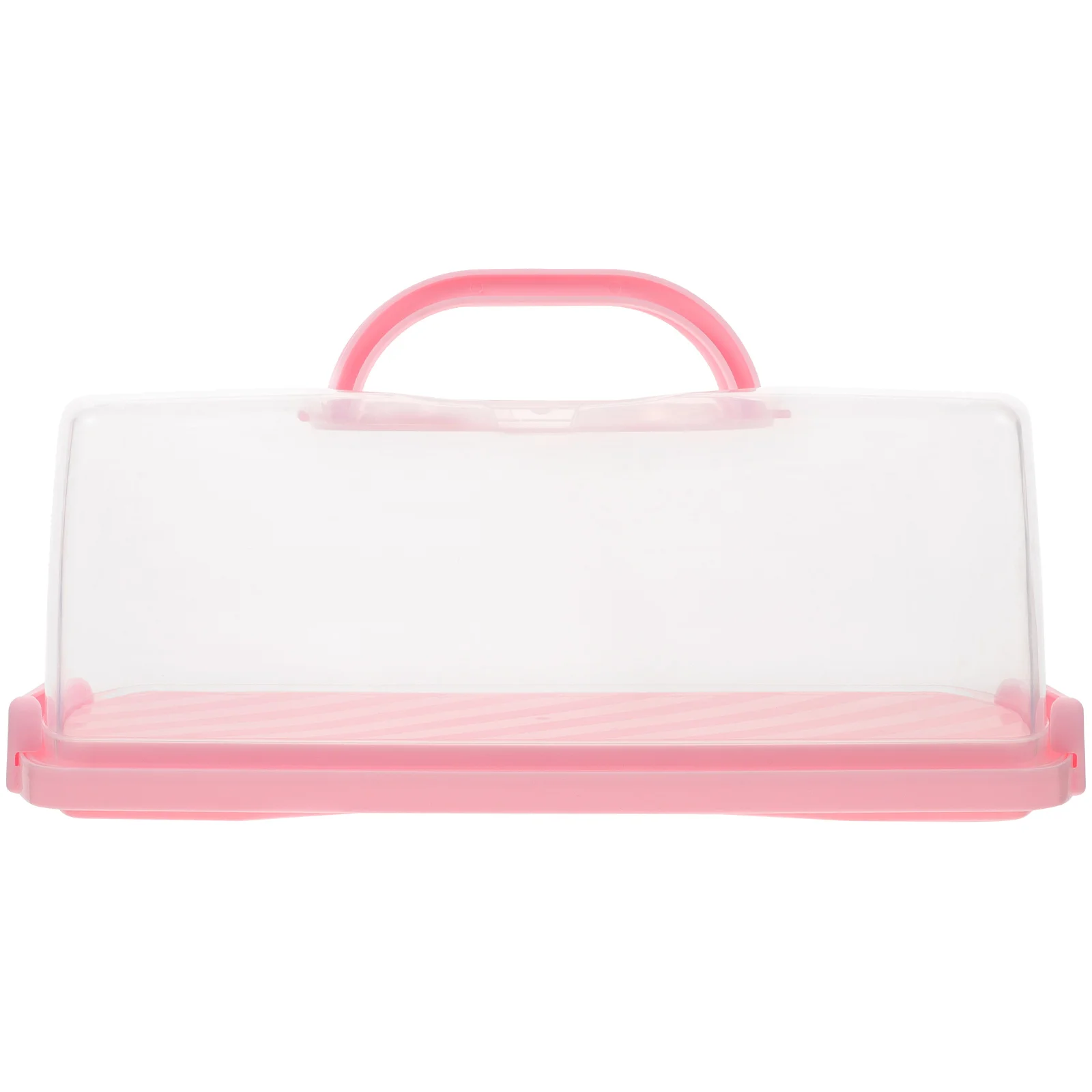 

Portable Box Cake Carrier Transparent Handle Reusable Large Cupcake Storage Container for Bakery Home Use BPA Free