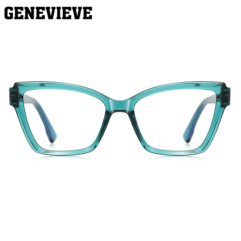 جنيف جديد بسيط المرأة عين القط تصميم مكافحة الضوء الأزرق نظارات للقراءة اللونية تخصيص وصفة طبية PFD2283 #4