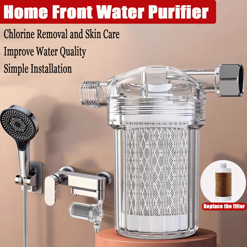 Household Water Purifier Universal Water Filter To Remove Heavy Metals Chlorine Fluoride Filtered Soften Hard Water For Shower