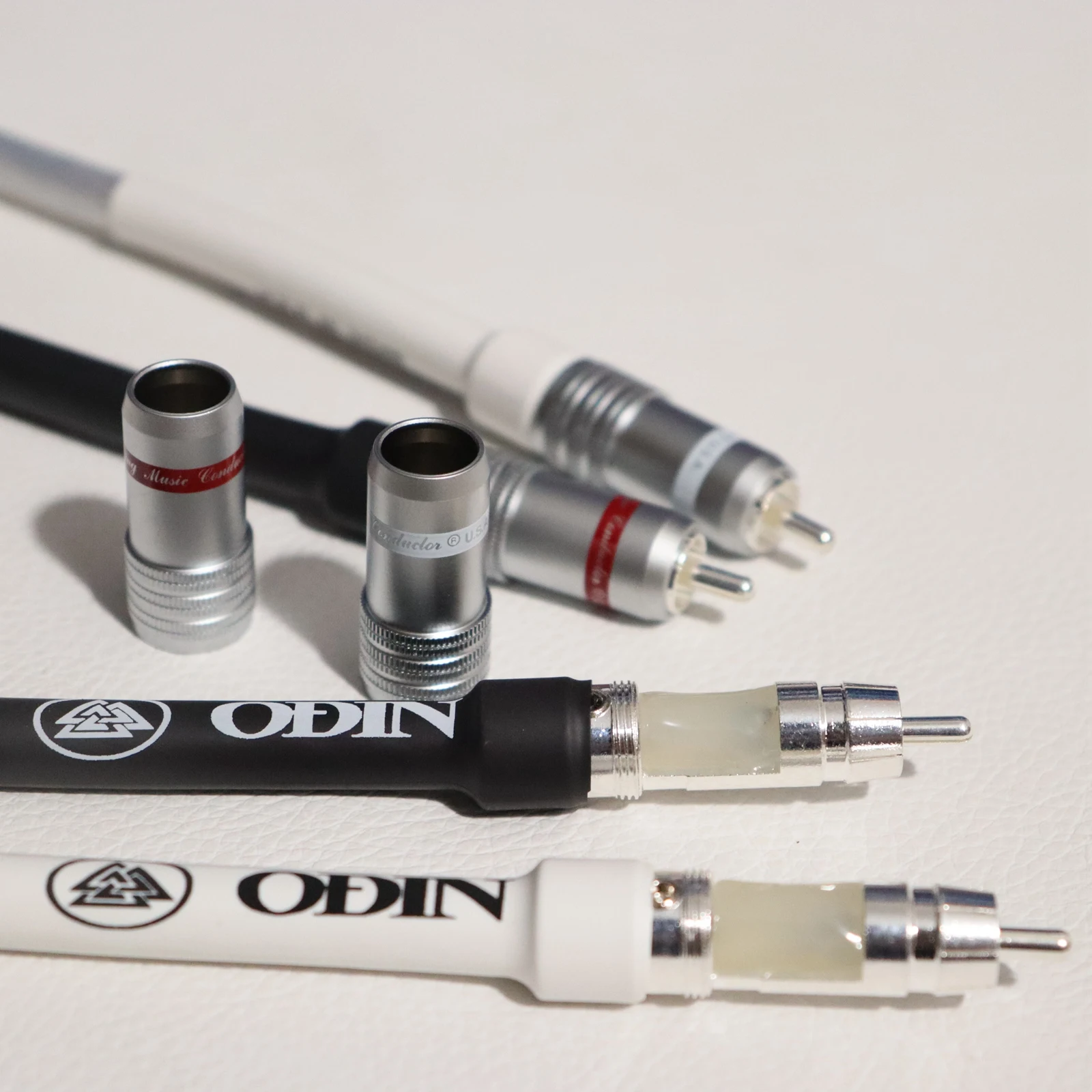 1 Pasang Kabel Audio RCA Referensi Tertinggi Perak Monokristalin Seri ZUIDID OD dengan Konektor RCA CMC Berlapis Perak