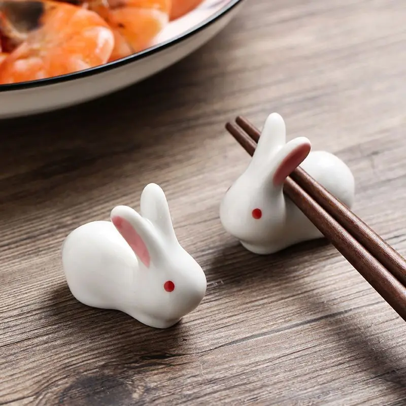 Japanese Style Ceramic Chopstick Rest Chopstick Holder for Table Setting Kitchen Sushi Dining Home Decorative