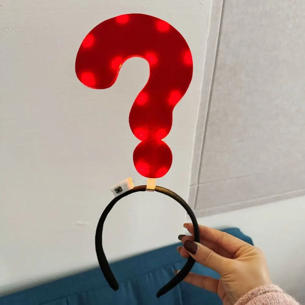 Lightweight with LED Arrow Light Headband Arrow Shape Light Up LED Headband Funny Unique Design Glow Hair Hoop Costume Party