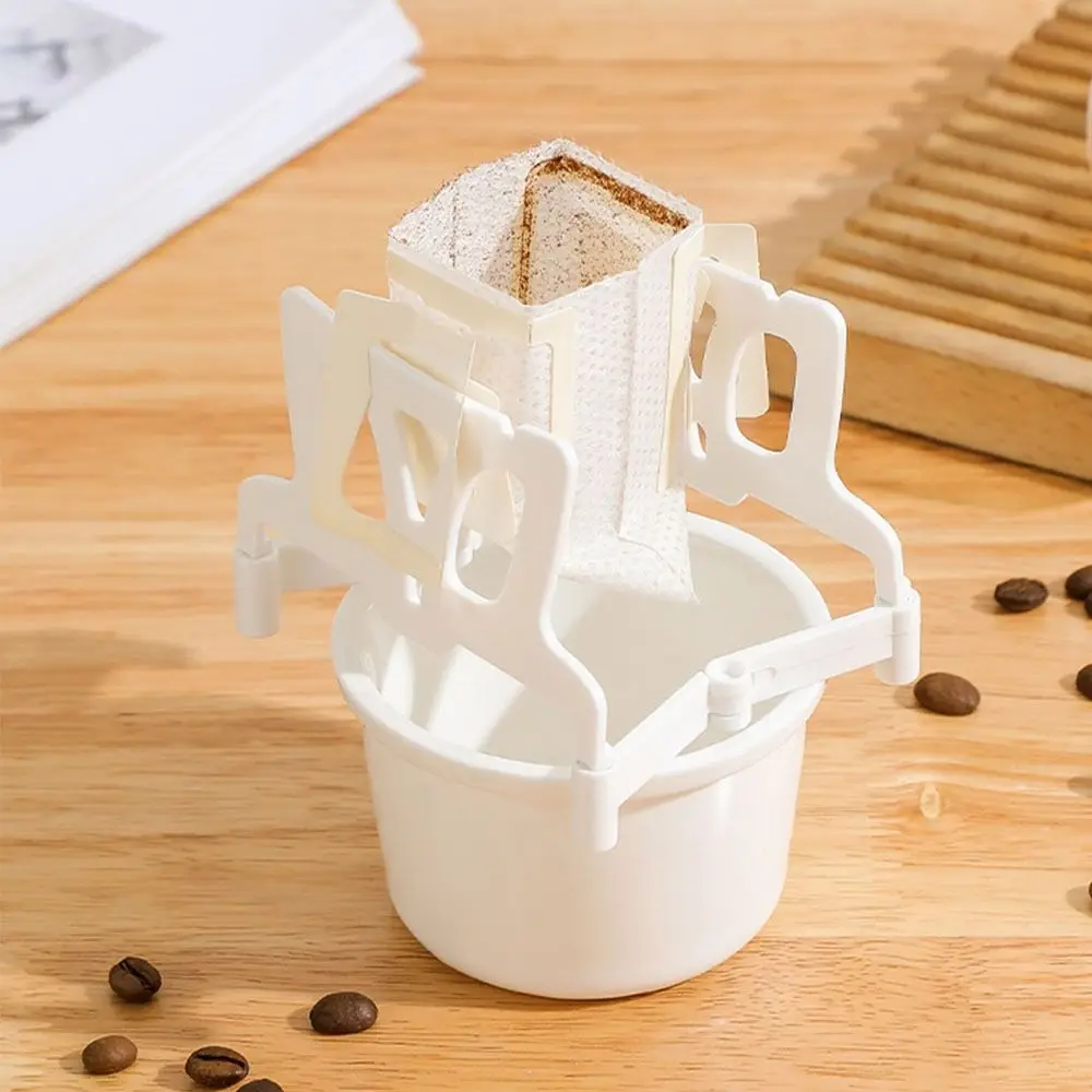 Foldable Coffee Filter Holder Reusable Lightweight Coffee Ear Drip Filter Paper Bag Shelf Tea Filters Dripper Baskets Coffeeware