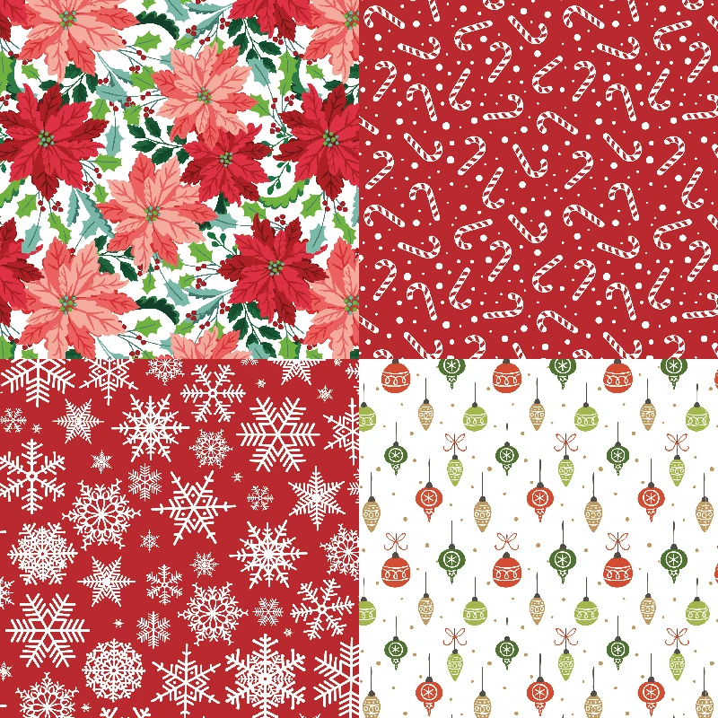 KSCRAFT 12pcs 6" Single-side Printed Christmas pattern creative papercraft art paper handmade scrapbooking kit set books view 4