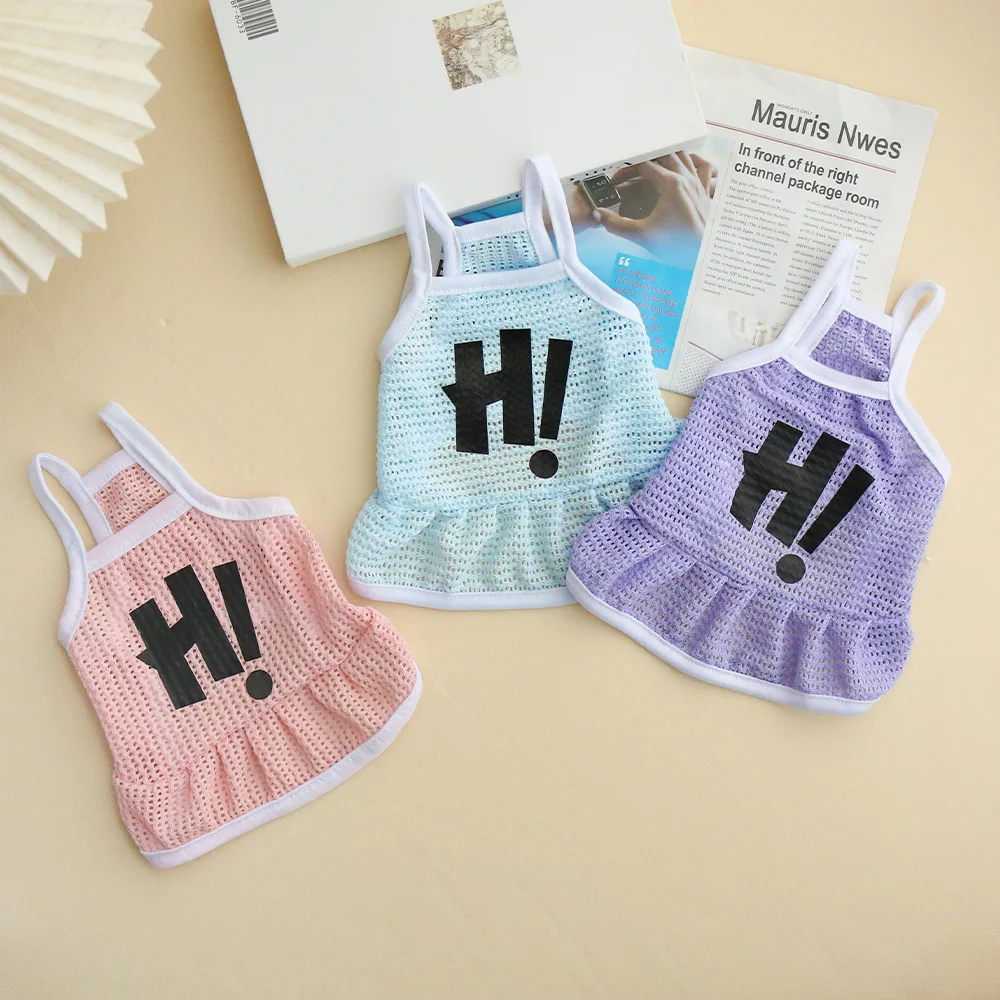 Cat and Dog Mesh Breathable Strap Skirt Pet Summer Cool Cute
