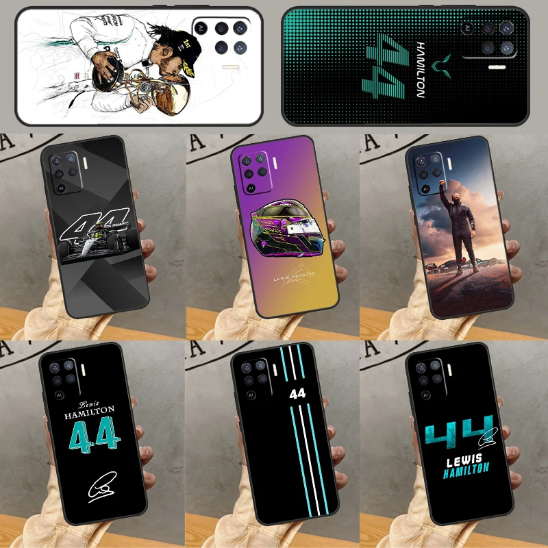 Lewis Hamilton F1 44 For OPPO A74 A94 A54S A96 A76 A16 A77 A17 A15 A78 A57S A5 A9 A31 A53 A52 A72 A91 A53S Case