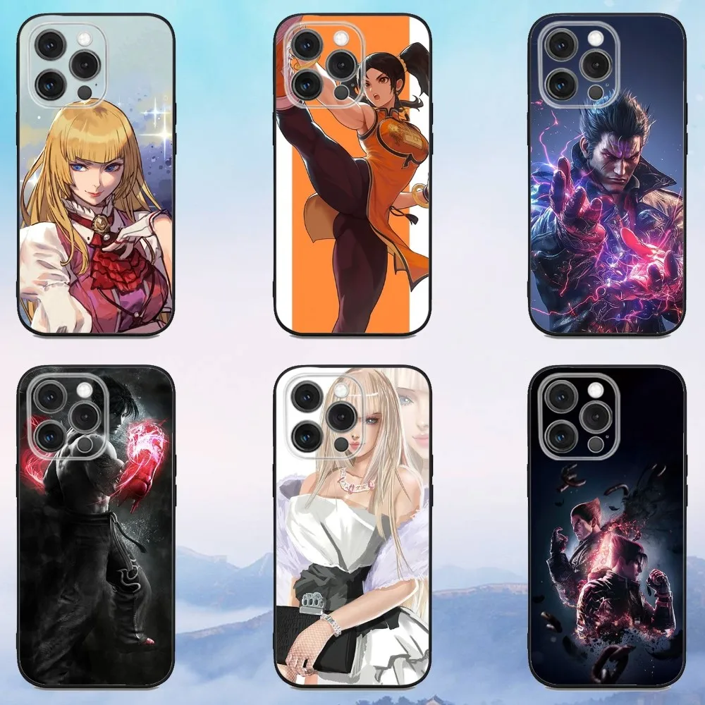 

T-Tekken fighting game Phone Case For iPhone 16e,16,15,14,13,12,11,Pro,X,XS,Max,XR,Plus,Mini Soft Black Cover