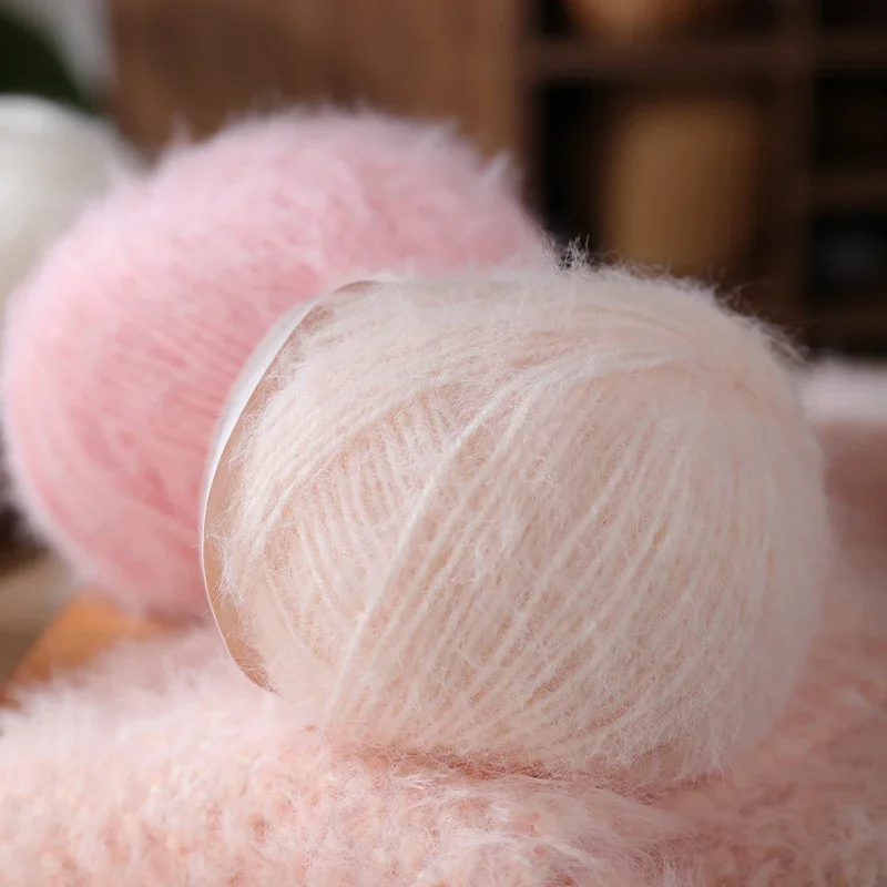 

(100g*4)/Set Genuine Long Wool Yarn Fine Hand Knitting Thread Eco Friendly Dyed Color Soft Warm Yarn For Cold Winter