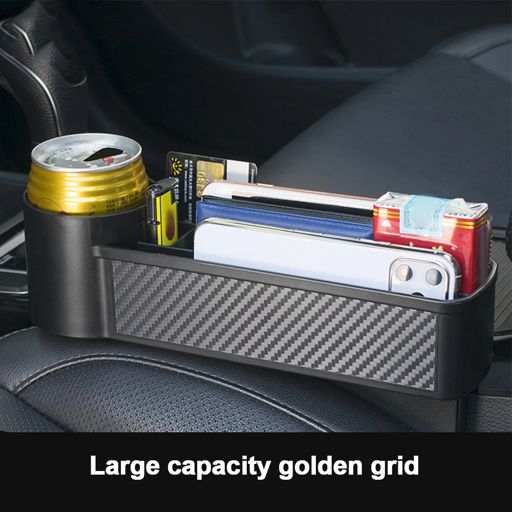 Scatola portaoggetti per fessure per seggiolino auto, tasca per fessura per sedile, organizer universale per seggiolino auto, tasca porta chiavi per telefono