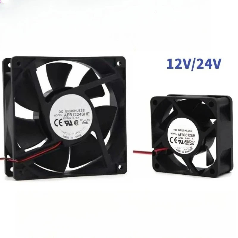DC Brushless Cooling Fan 4‑12cm 12V 24V Silent High Air Volume Inverter Cabinet Cooling Fan