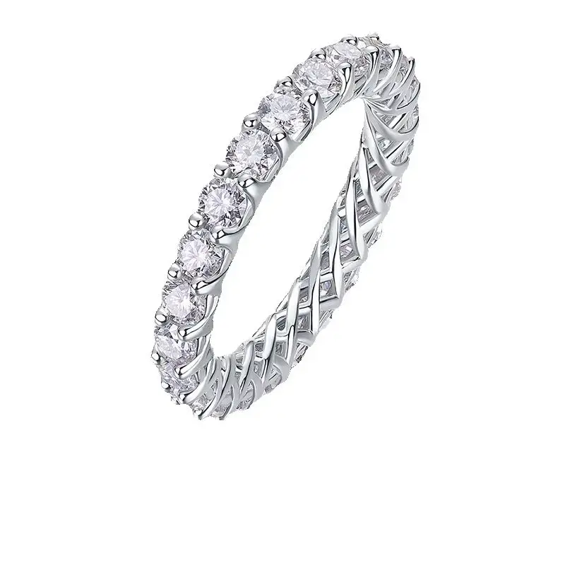 SONGYUN Luxury Jewelry 925 Sterling Silver Ring VVS Moissanite Charming Ring for Spouse 18K Real Gold Plated SYT Patent Rings