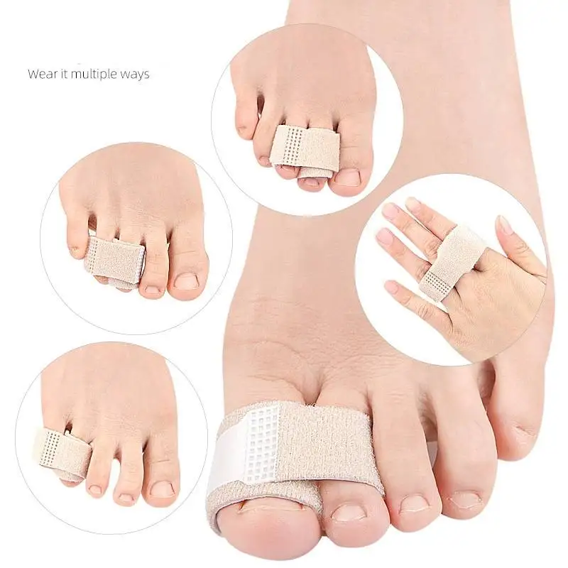 1/2/5/6/10Pcs Adjustable Toe Separator Splints Finger Stretcher Protector Hammer Toe Bending Hammertoe Crooked & Overlapping Toe