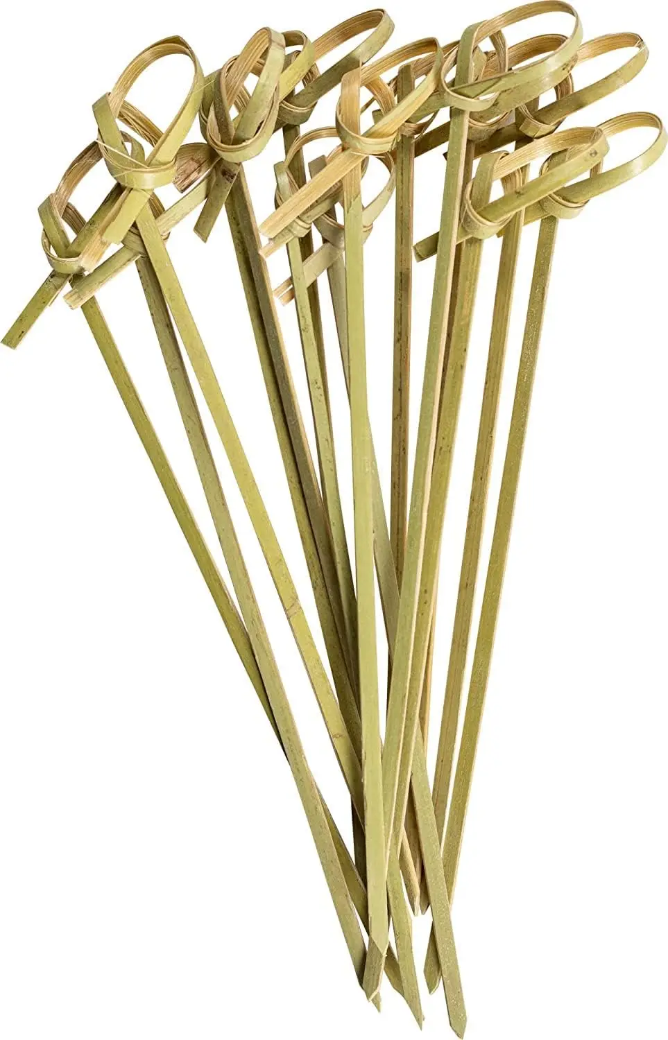 

Bamboo Knot Picks - 4.75 Inch Cocktail Picks, Appetizer Skewers, & Toothpicks for Appetizers, Fruits, Sandwiches - (Formerly