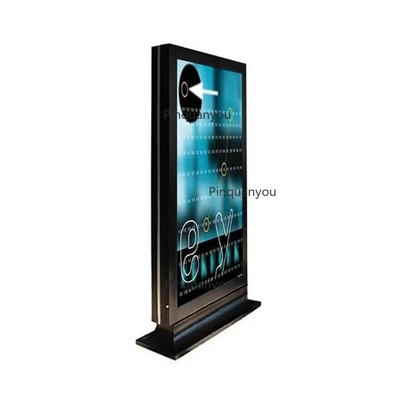 80-Inch P1.86 Spliceable Outdoor LED Display USB Plug-and-Play Digital Signage Foldable Poster Screen Floor Standing Advertising