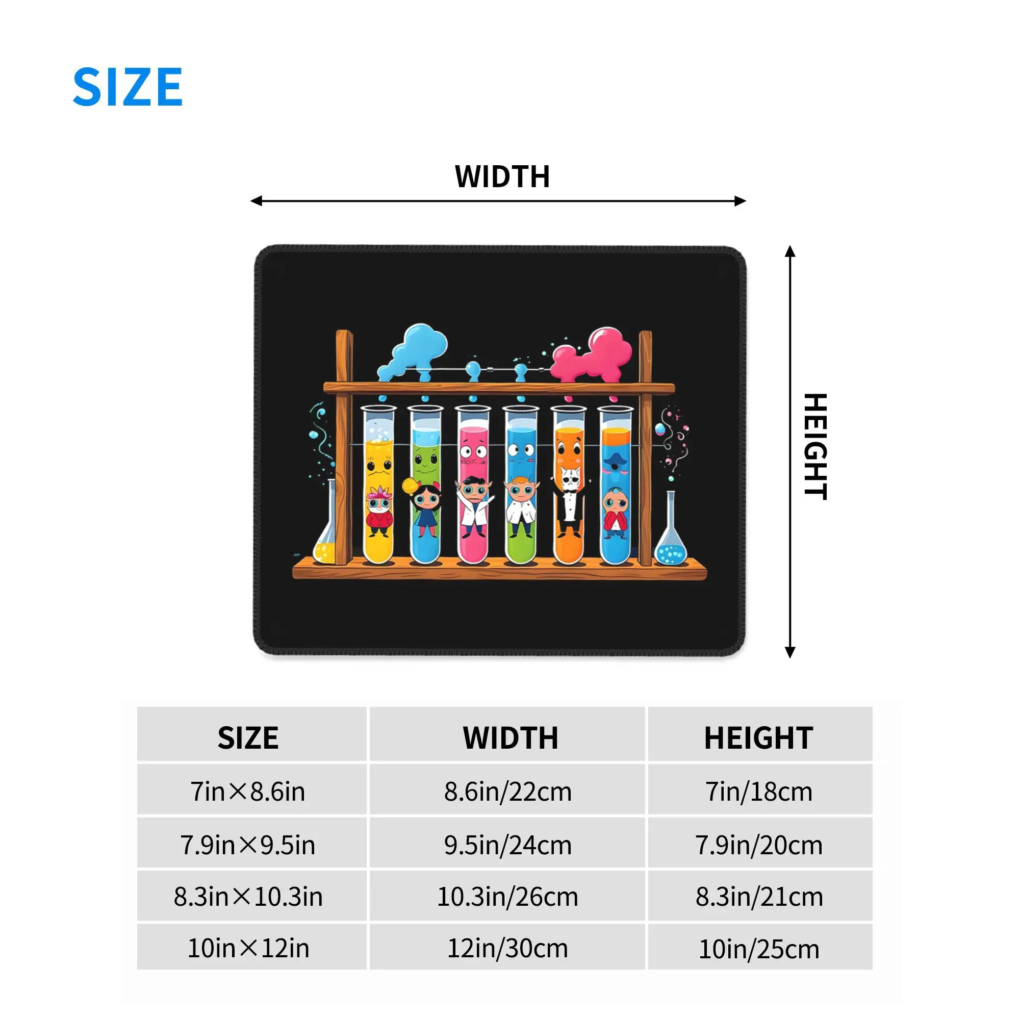 Muppet Science-alfombrilla de ratón química, teclado de ordenador, alfombrilla para ratón, Gamer, PC, portátil, escritorio, accesorios de oficina, alfombrillas de mesa