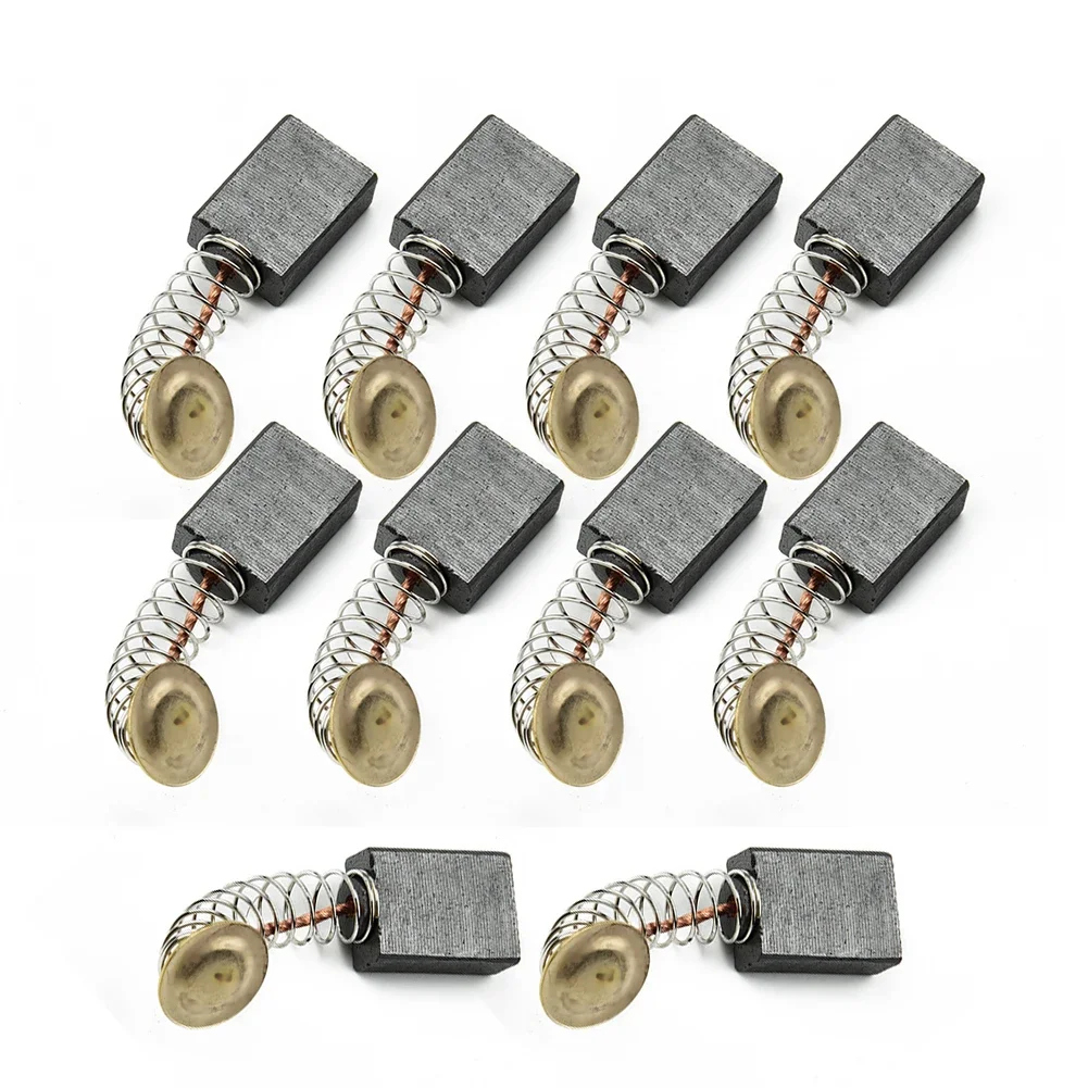 10pcs Carbon Brush Repairing Power Tool Parts Electric Hammer Motor Drill Angle Grinder Replacement 6*12*17mm
