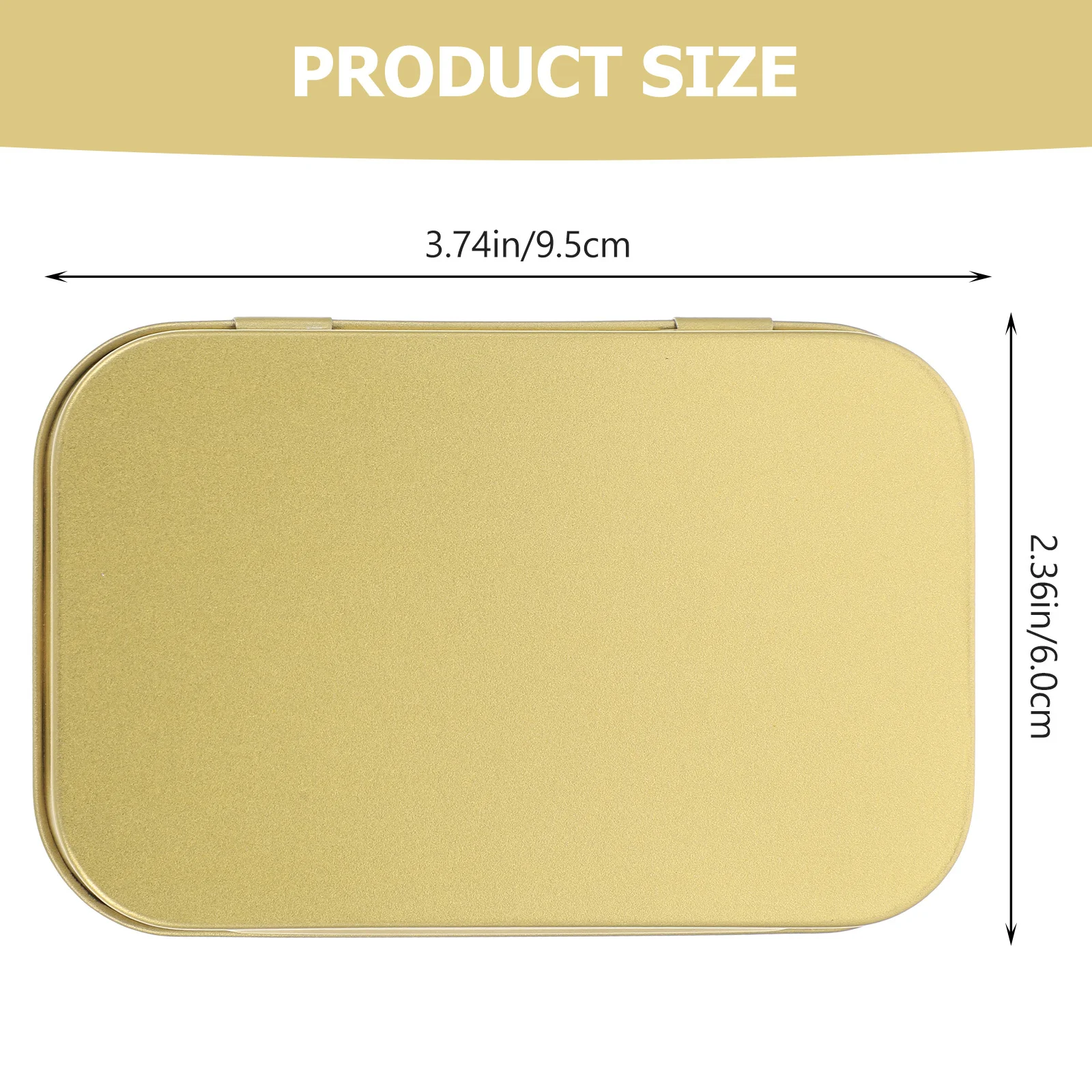 6 шт. маленькая жестяная коробка с откидной крышкой, прочный жестяной контейнер для хранения конфет, коробка для хранения ювелирных изделий, жестяная банка, маленькие банки с крышками