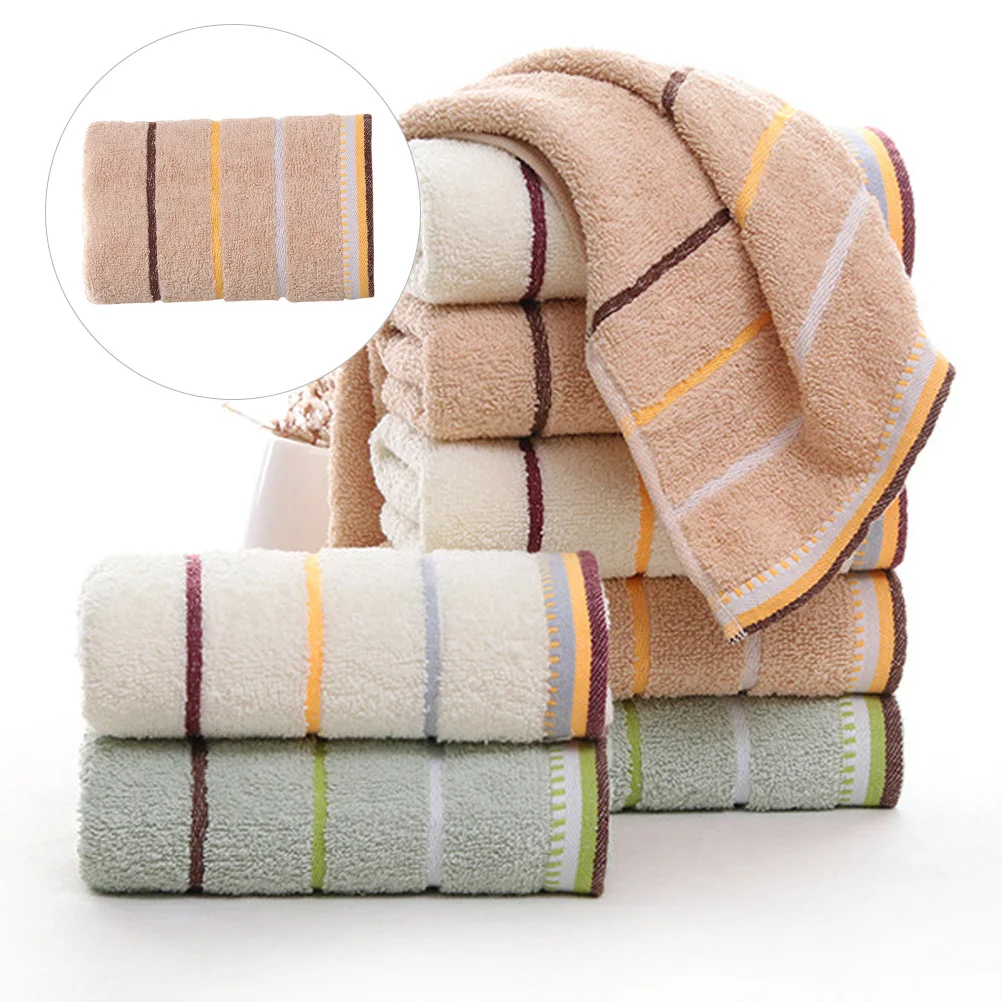 

3Pcs Supple Bathroom Towel Pure Cotton Material High Water Absorption Quick Dry Facial Cotton Towel Washcloth Bathroom