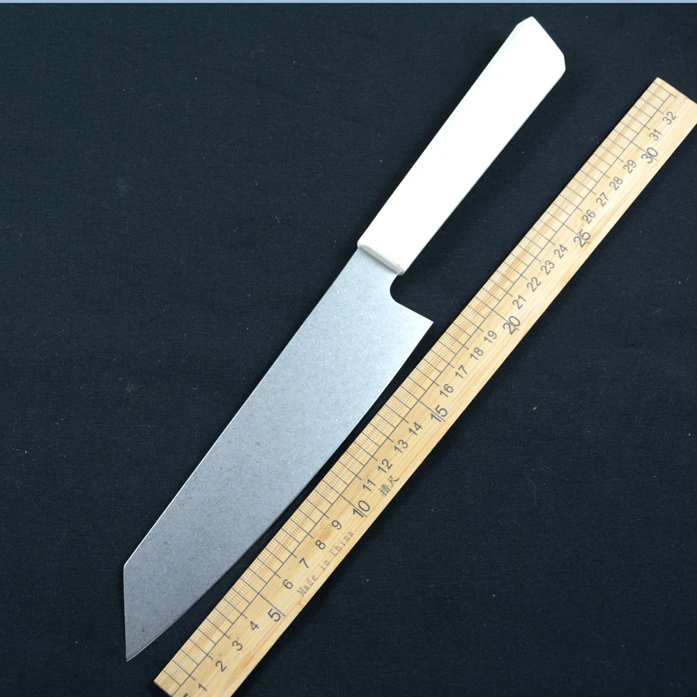 TWOSUN TS909 Chef Knife 7 Inches 14C28N Stonewashed Blade Plastic Handle for Kitchen Daily