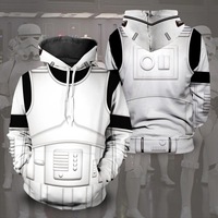 New Star Wars Mandalorian Warrior Stormtrooper Cosplay Hoodies Sweatshirt Hooded Pullover Teenager Adult Sportswear Jackets Coat