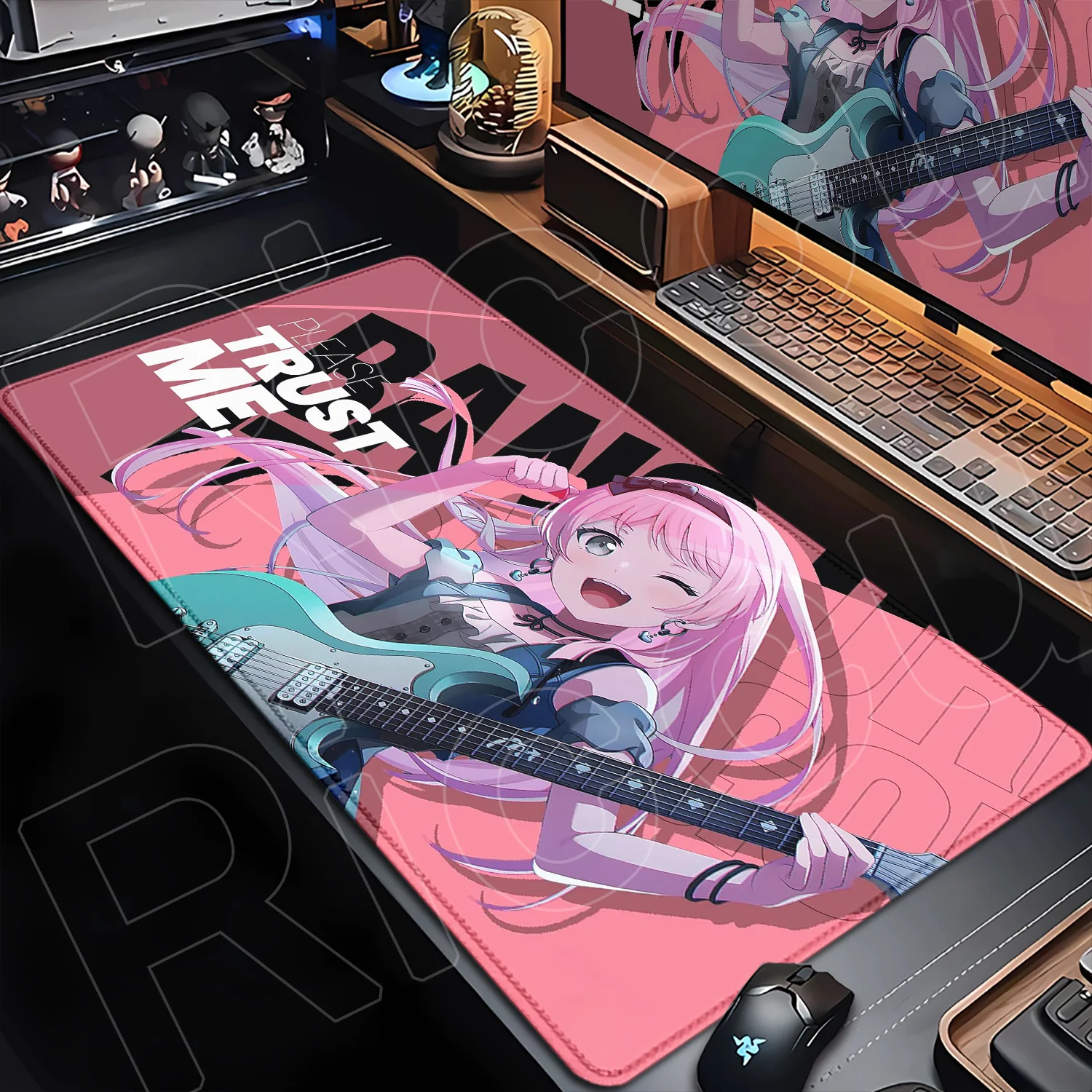 

Anime BanG Dream MyGO Takamatsu Tomori Chihaya Anon Mousepad XXL Large Anime Game Mouse Pad Laptop PC Non-slip Keyboard Desk Mat