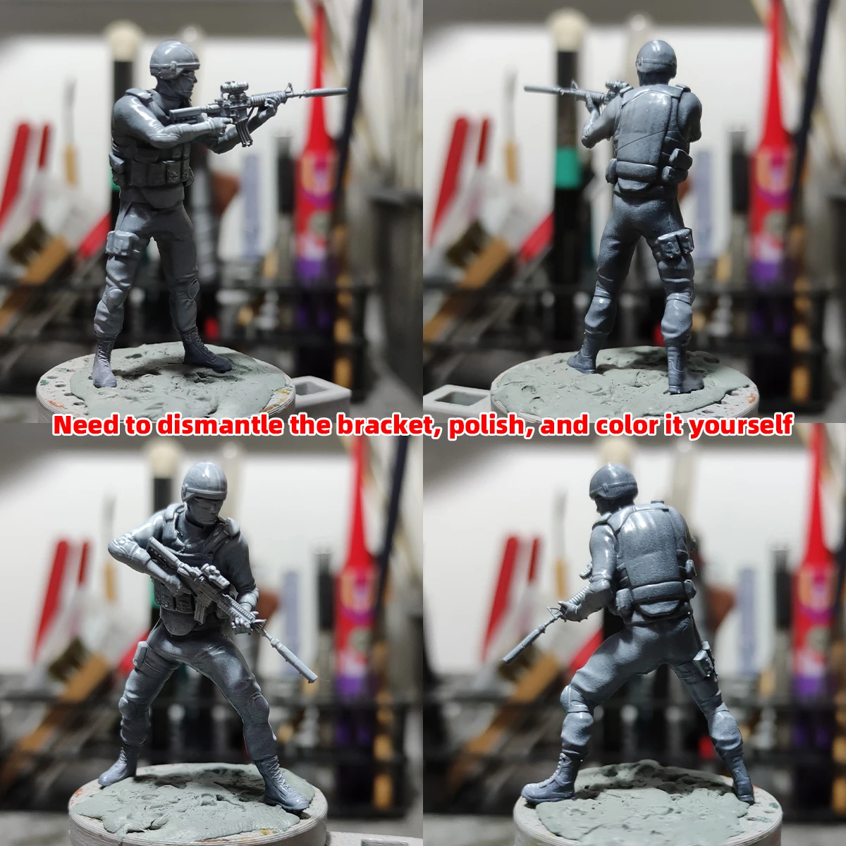 1/35 1/48 1/72 Maßstab Modellbausatz 3D Harz Miniatur-Soldatenfiguren US Marines Unbemalt Unmontiert Diorama – Detail 4