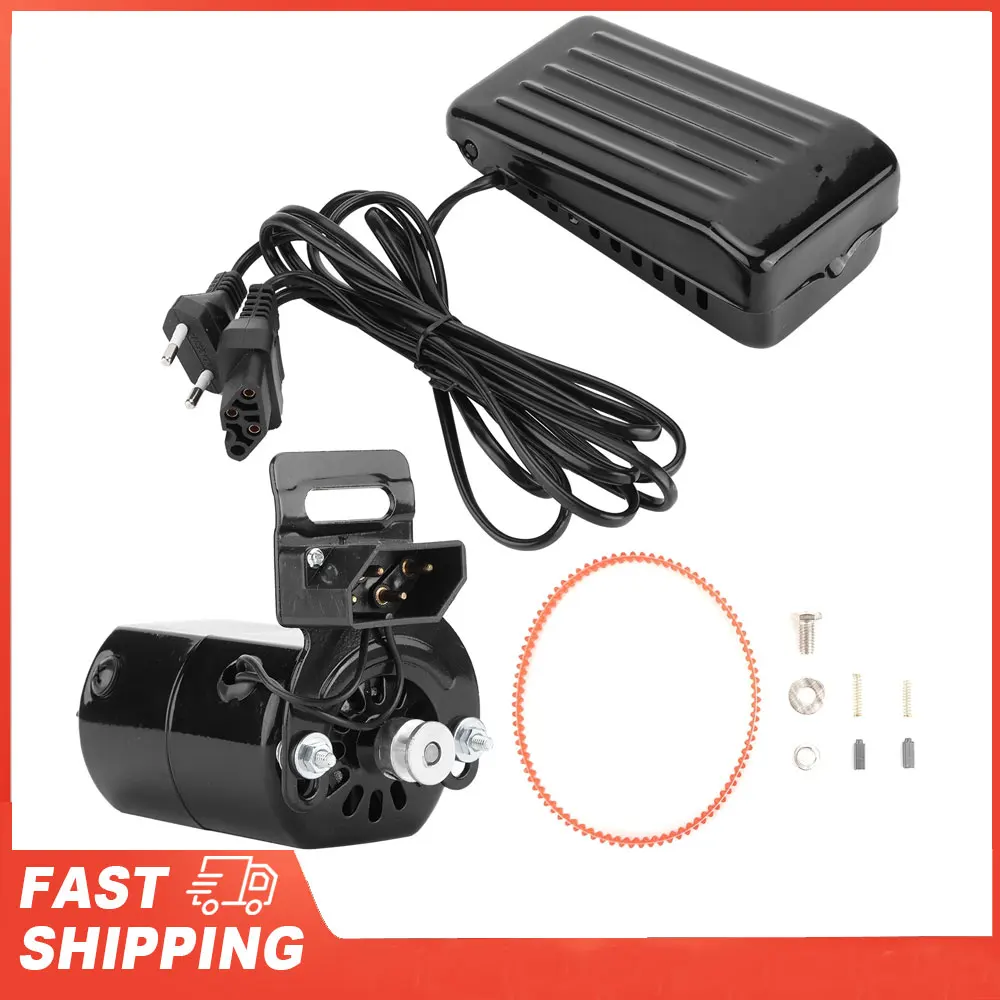 Home Sewing Machine Motor Sewing Machine Motor Sewing Machine Motor Kit Household with Foot Pedal Control Belt 180W EU Plug 220V