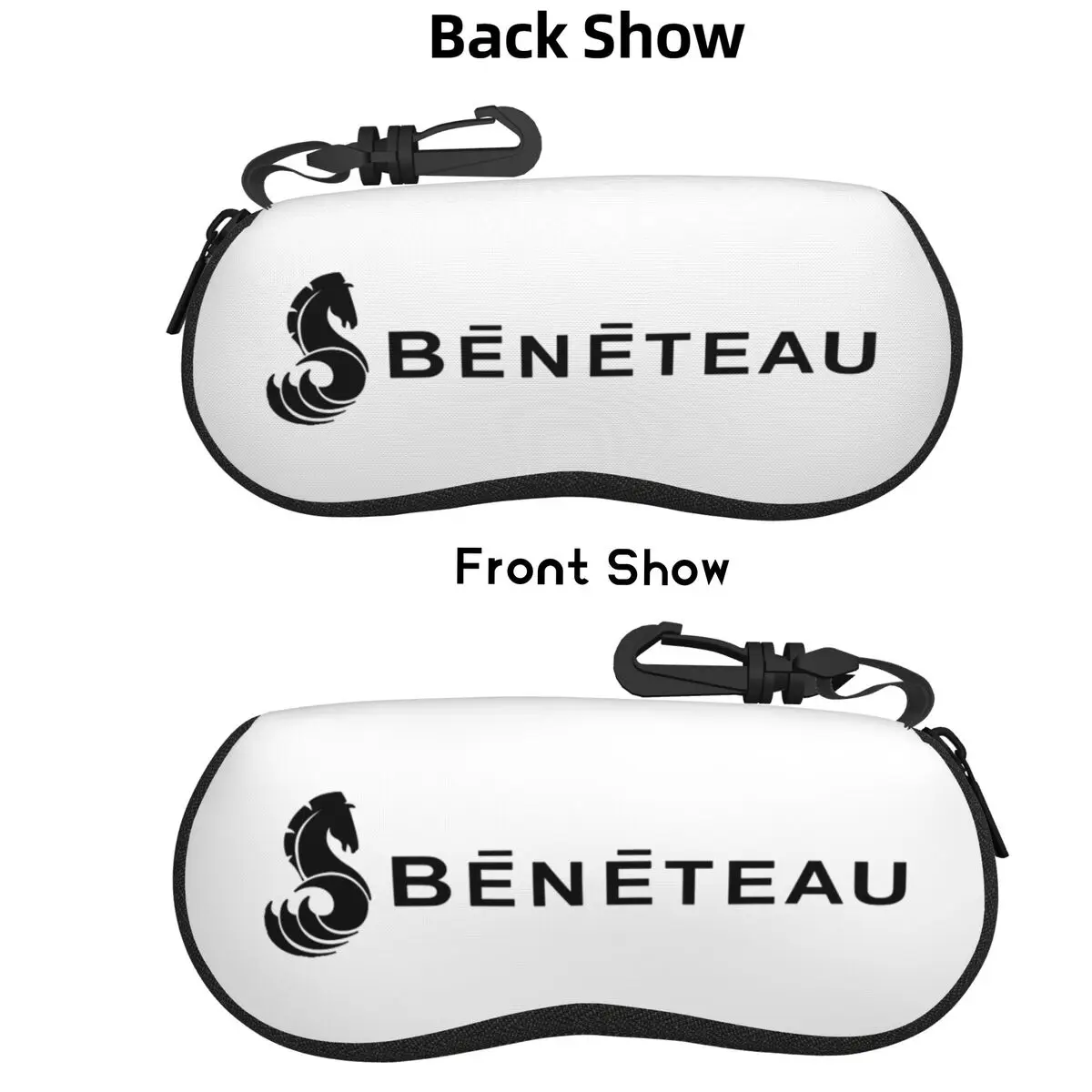 

Beneteau Yachts Boats Logo Shell Glasses Case Protective Sunglasses Box Women Men Soft Eyeglasses Bag Pouch