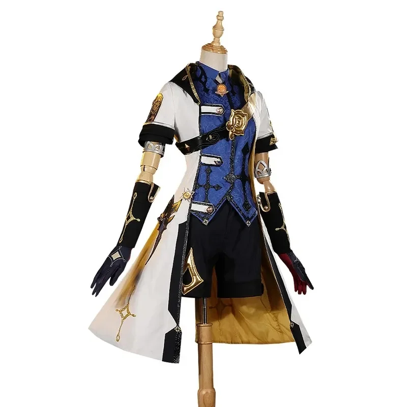 Genshin Impact Kostuums Albedo Cosplay Halloween Kostuum Party Show Kostuum Volledige Kleding Pruik Schoenen Plus Size