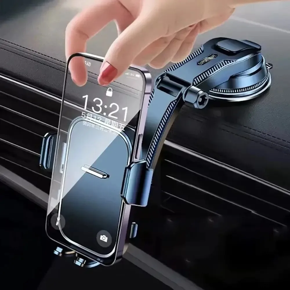 Auto-Handyhalterung Universeller Saugnapf-Telefonständer für Armaturenbrett Windschutzscheibe Schreibtischmontage für GPS-Navigation Sicherer Aufhängehalter