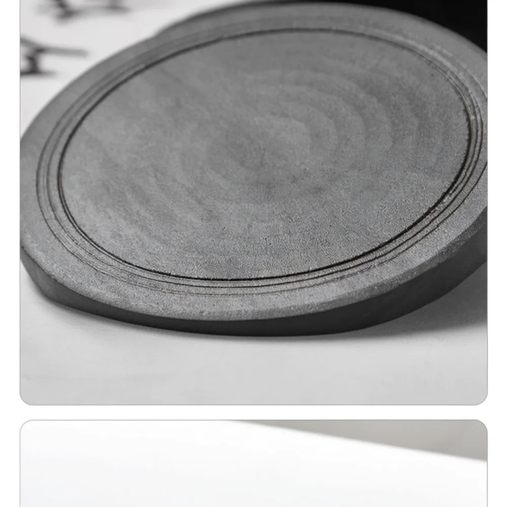 Decorative Inkstone For Yushuihu Art With Cover Natural Stone Ink Well For Calligraphy Practice Stationery Tool Supply